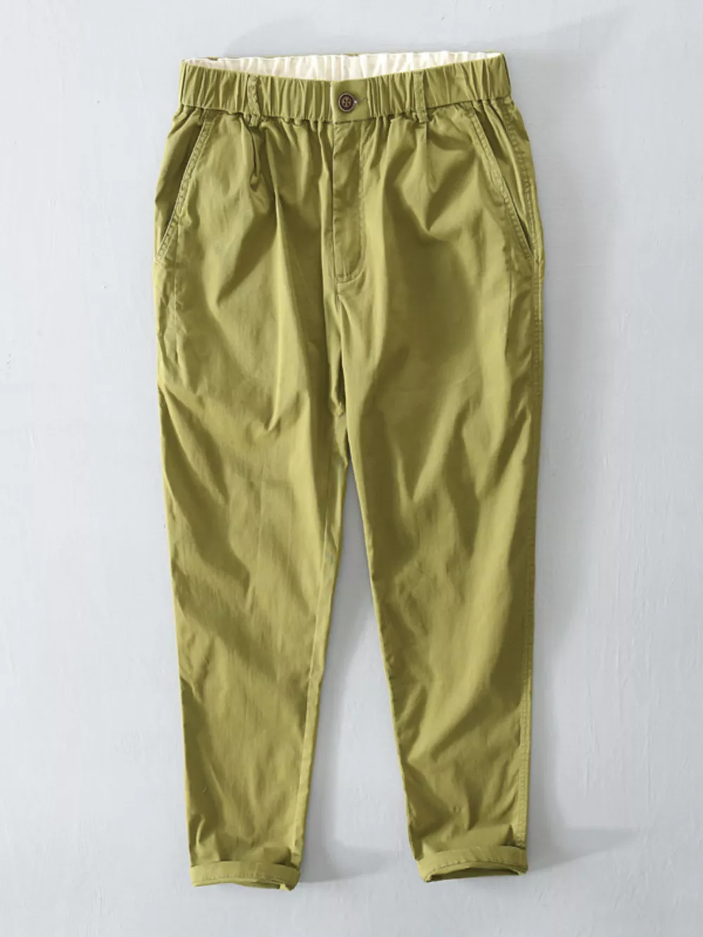 Men's Plus Size Casual Elastic Waist Pants, image 2