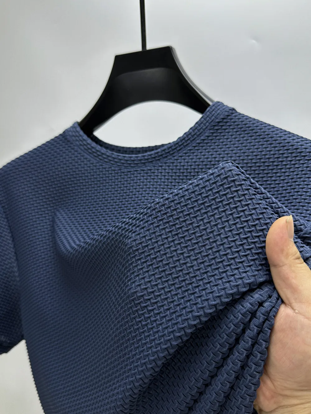 Men's Plus Size Round Neck Short Sleeve T-Shirt, image 3