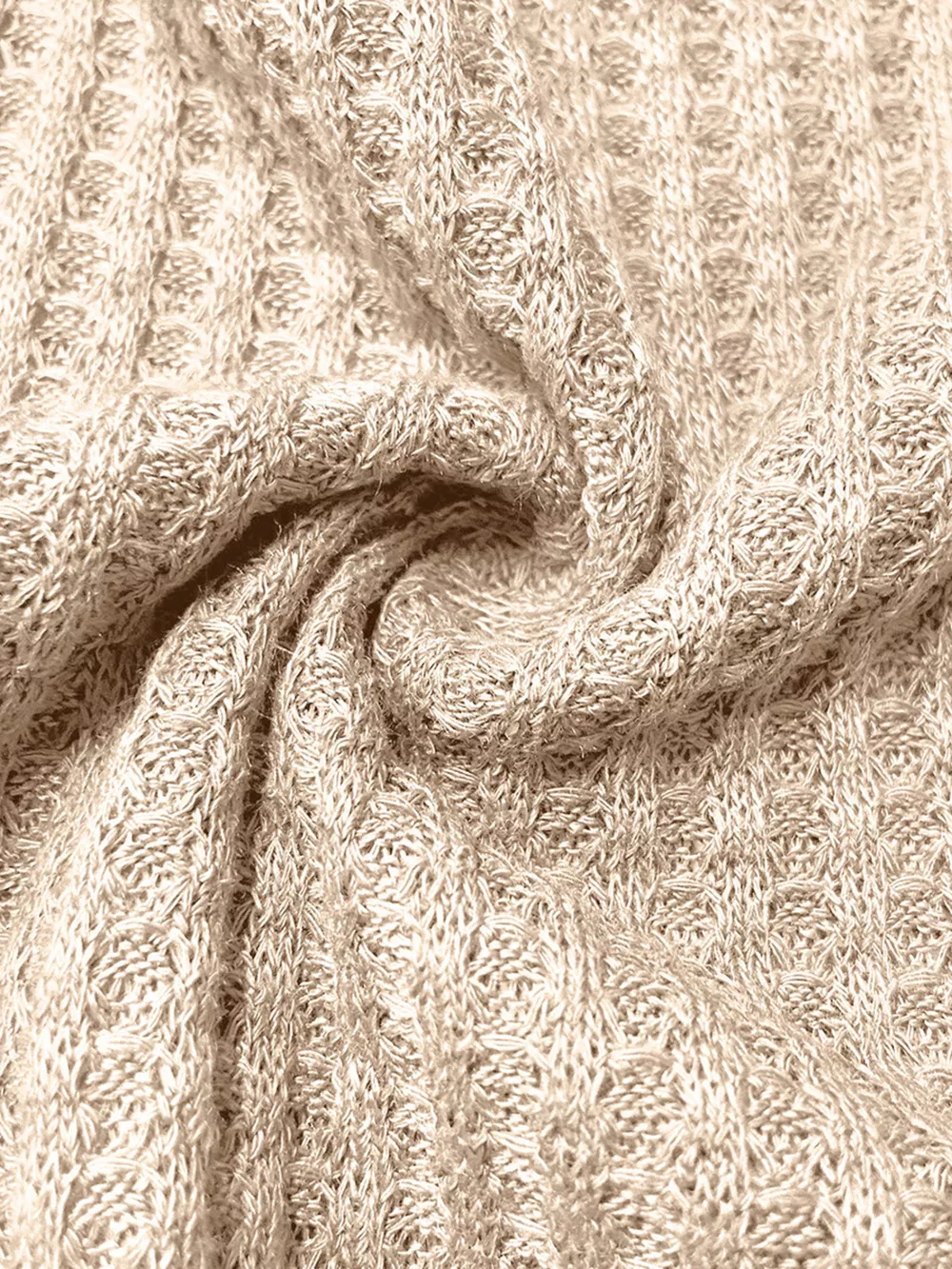 Button Detail Knitted Casual Top, image 5