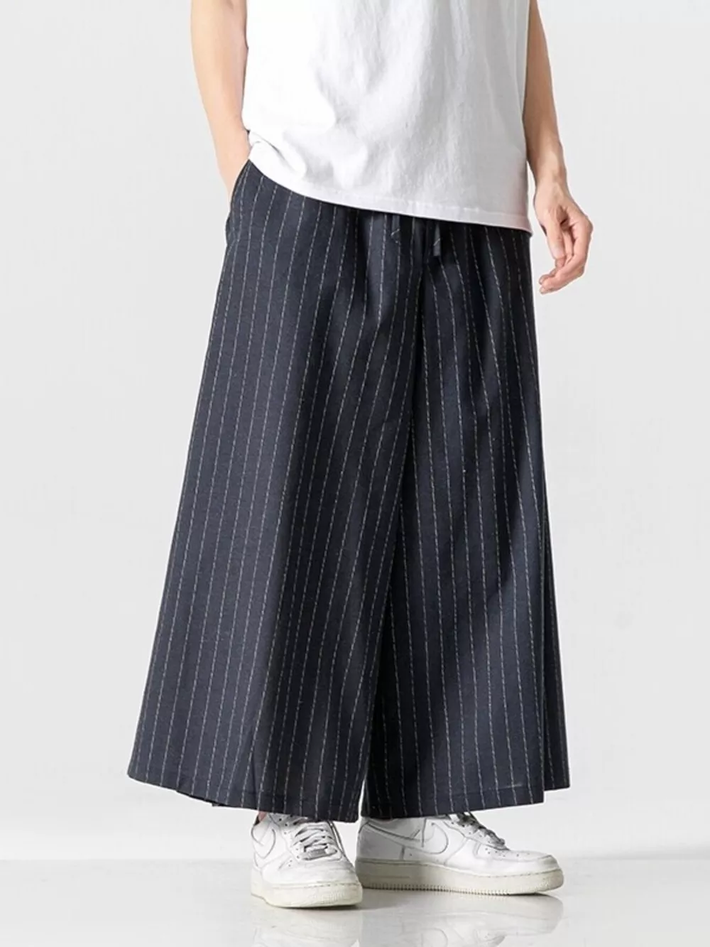 Men's Plus Size Wide Leg Casual Pants, image 8