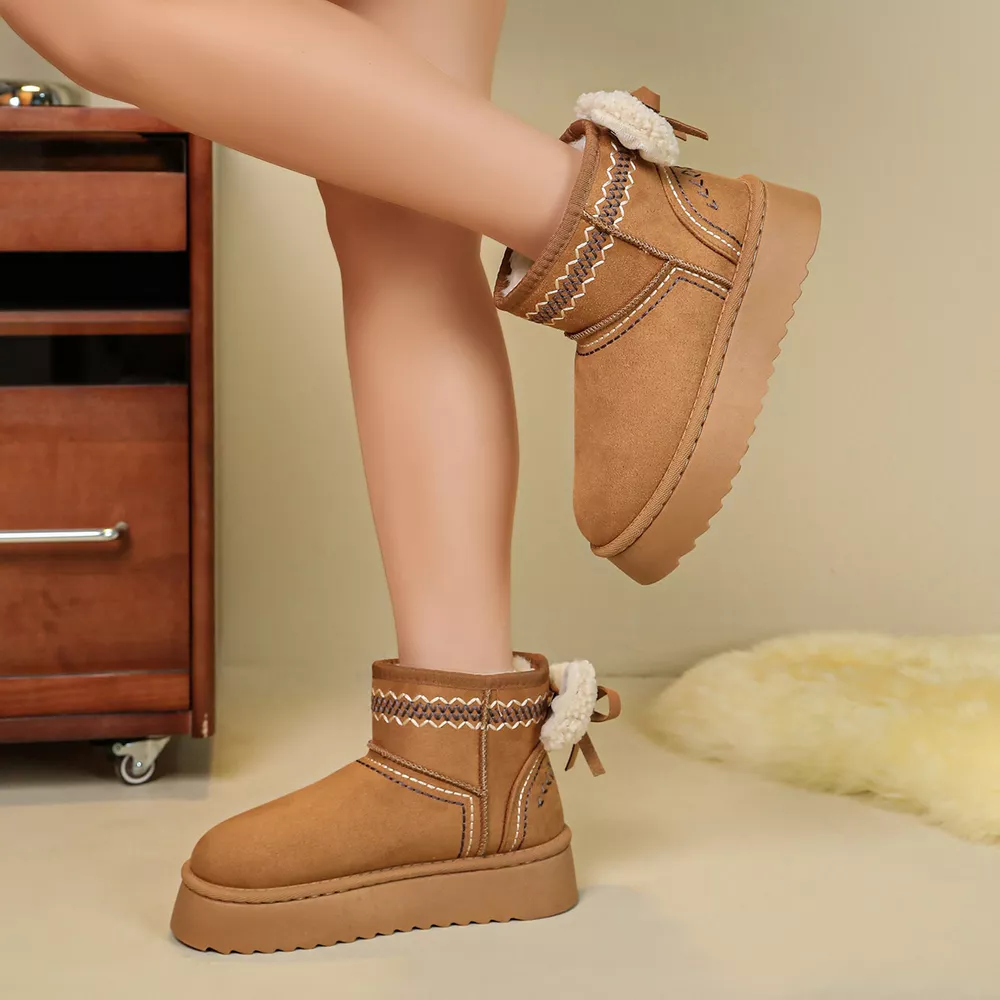 Round Toe Platform Boots, image 2