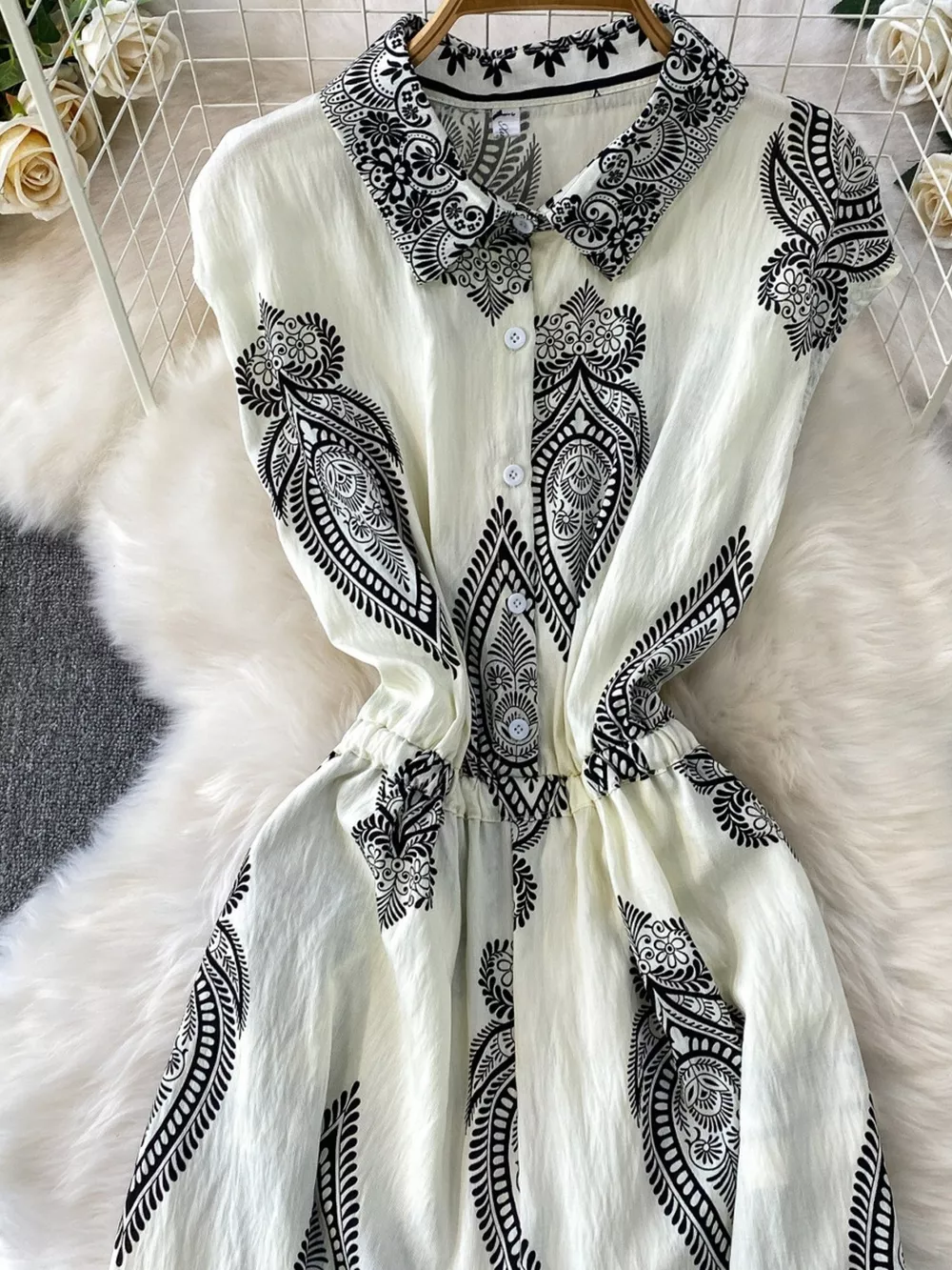 Button Front Wide Leg Jumpsuit, image 28