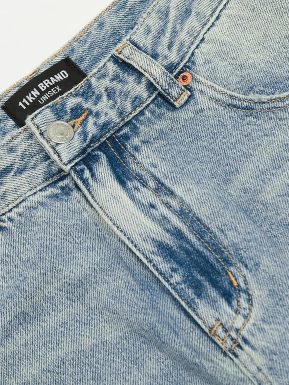 Men's Wash High-Rise Wide Leg Jeans, image 12