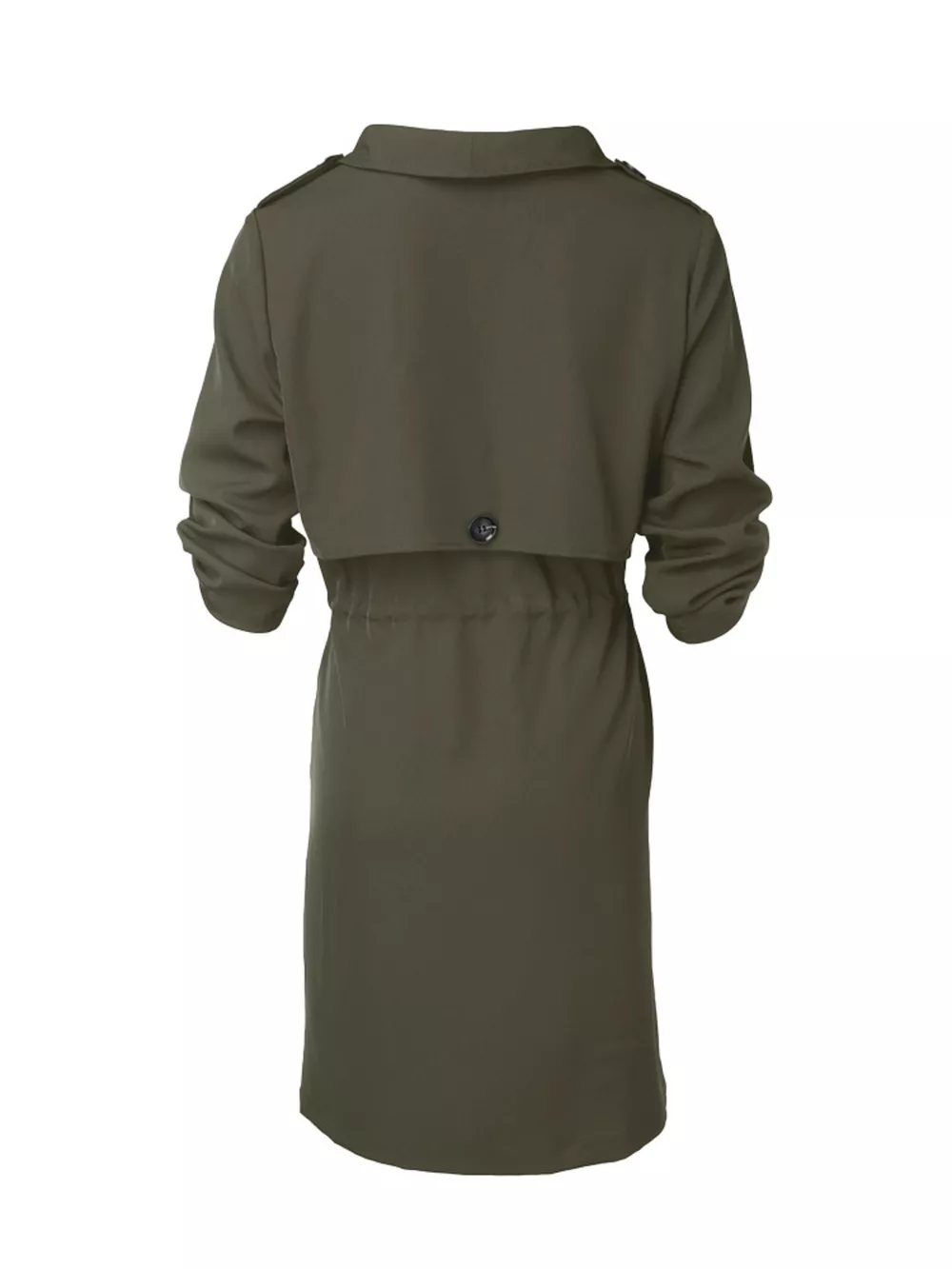 Drape Collar Lightweight Trench Coat, image 22