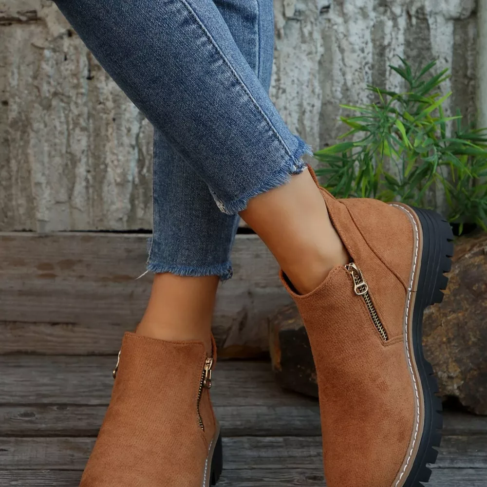 Ankle Boots with Zipper Detail, image 8