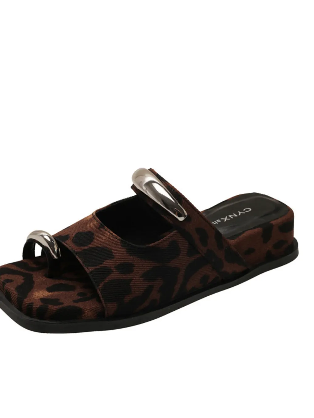 Toe Loop Cutout Platform Sandals, image 4