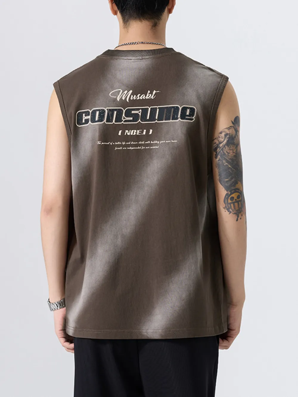 Men's Plus Size Round Neck Tank, image 9