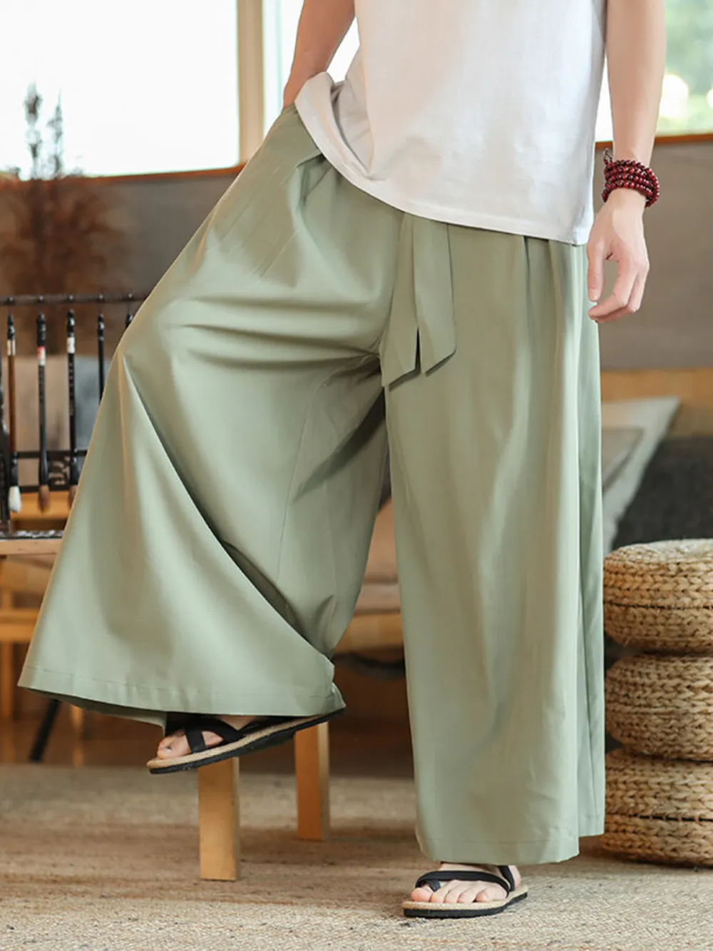 Men's Plus Size Wide Leg Pants, image 2