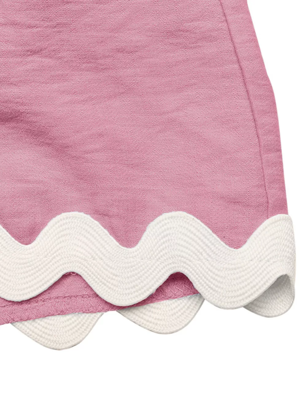 Scalloped Trim Wrap Romper, image 10
