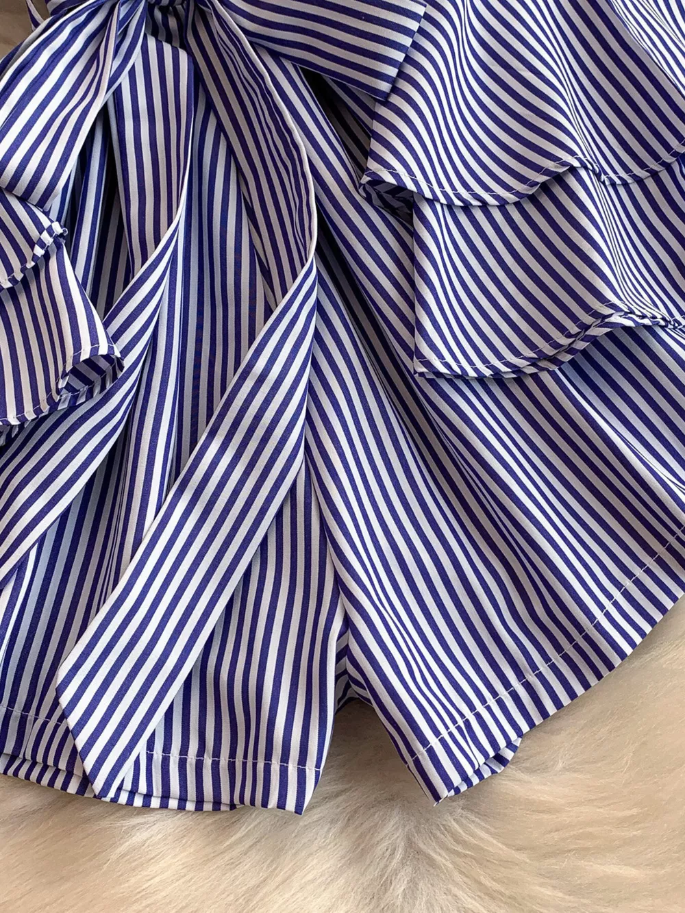 Off-Shoulder Flounce Sleeve Romper, image 7