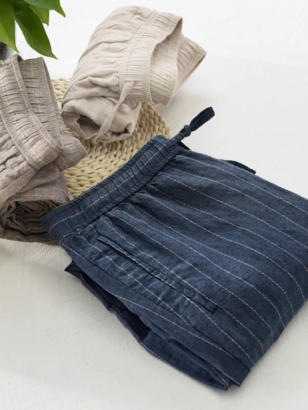 Men's Striped Casual Pants, image 2