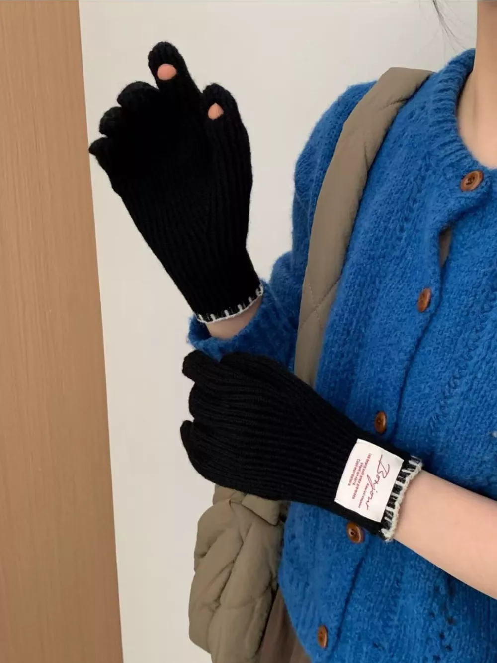 Ribbed Knit Gloves, image 6
