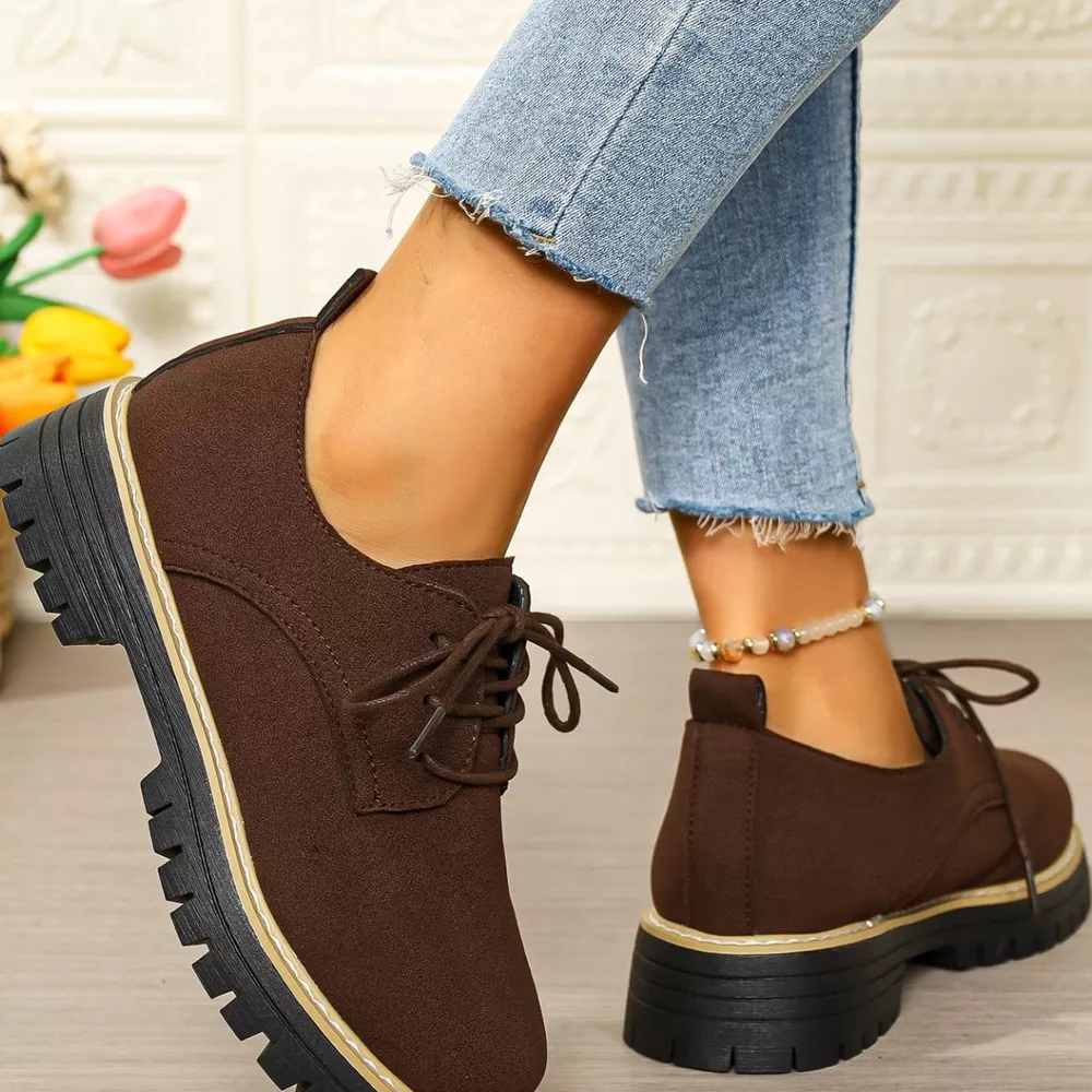 Lace-Up Platform Loafers, image 12