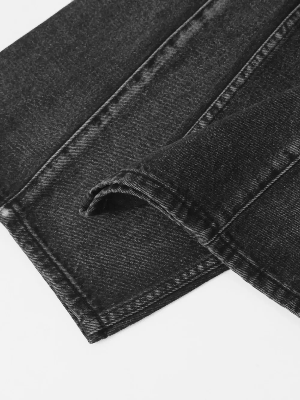 Men's High Waist Washed Straight Jeans, image 13
