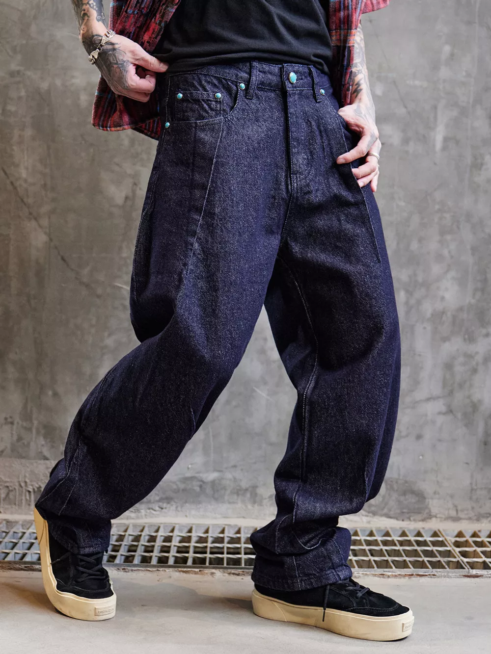 Men's Full Size Wide Leg Jeans Plus Size, image 2