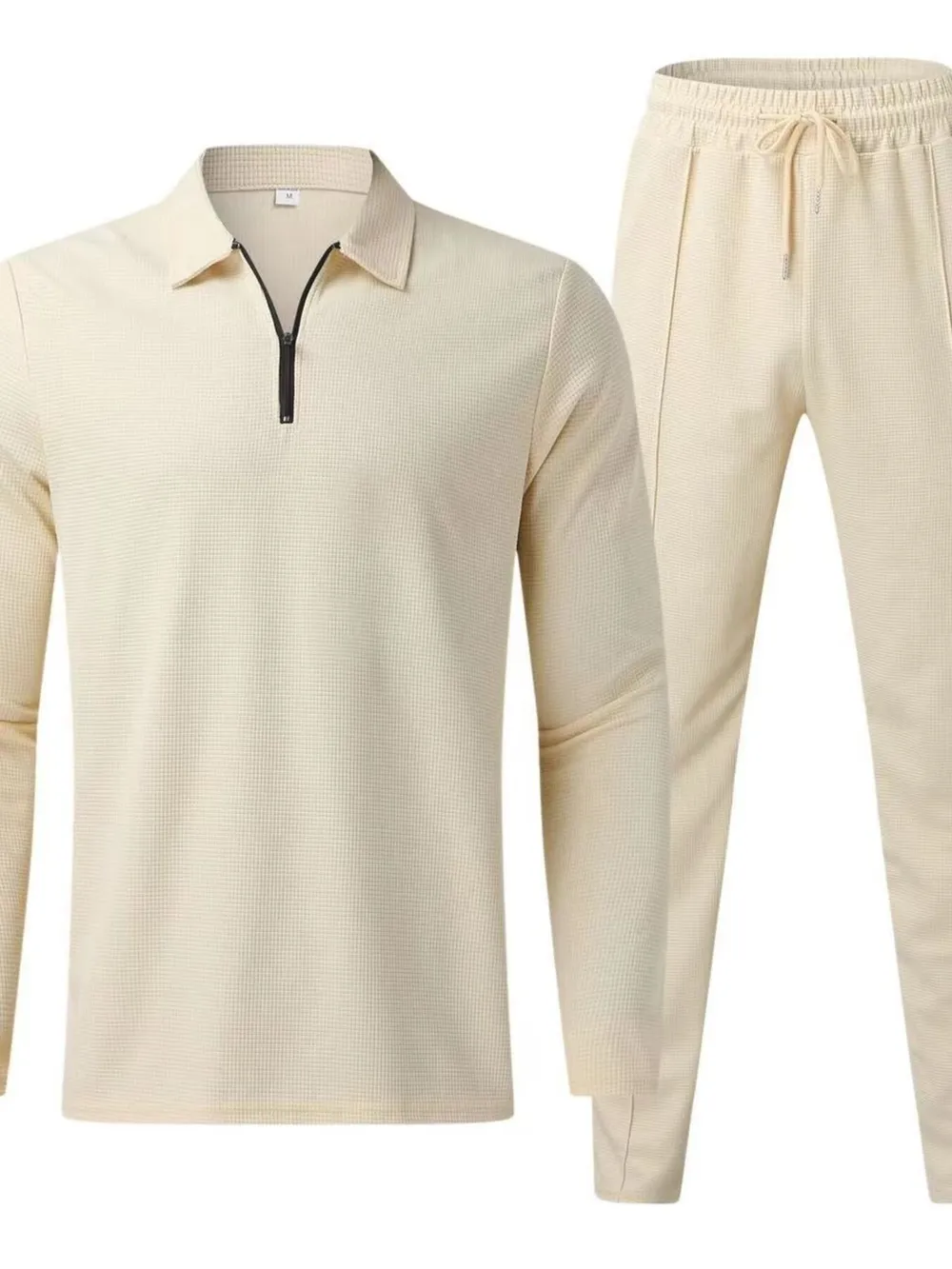 Men's Full Size Long Sleeve Top and Pants Set Plus Size, image 6