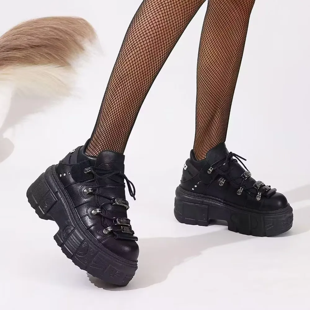 Lace Up Platform Sneakers, image 7