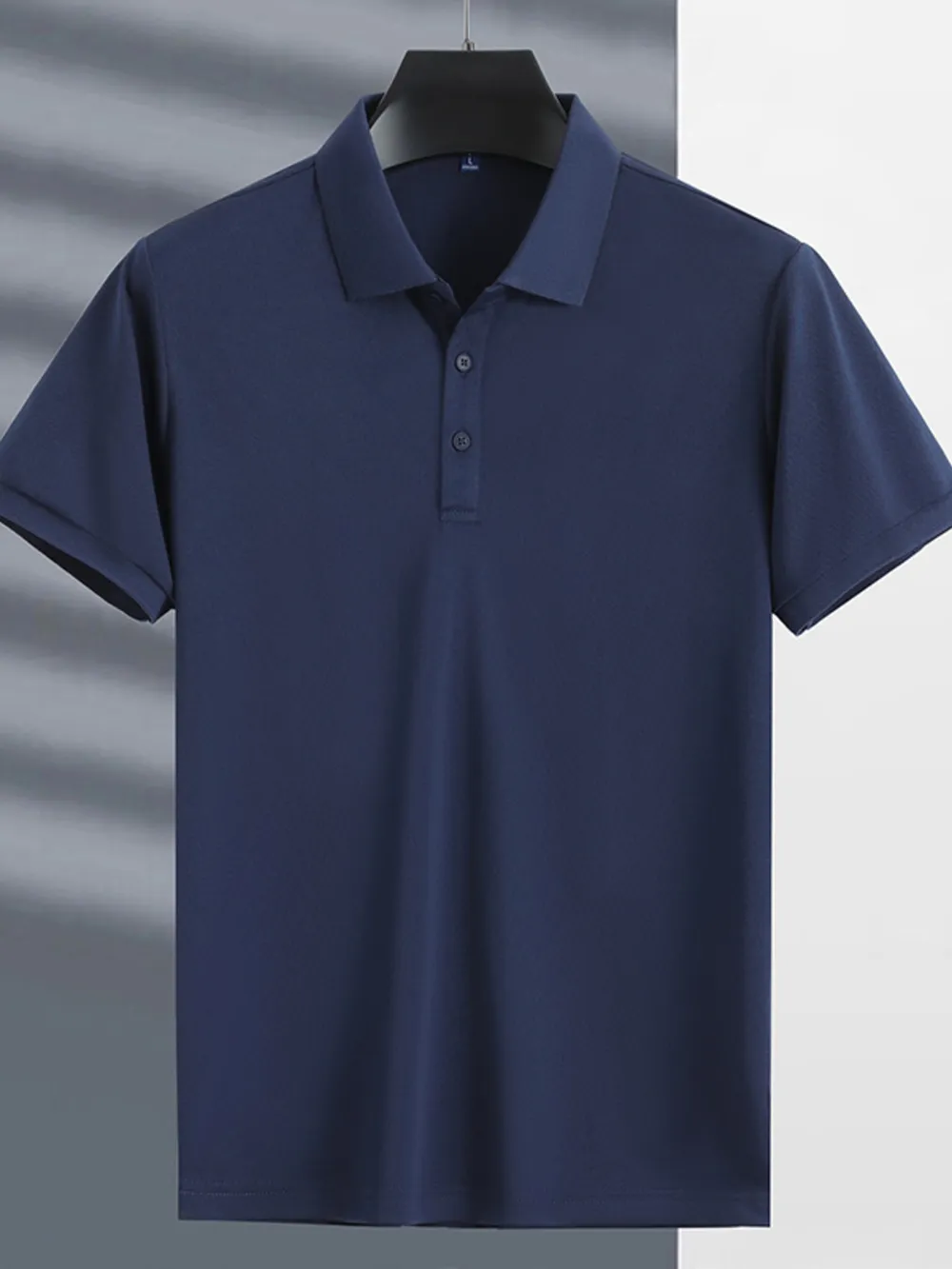 Men's Plus Size Button Detail Short Sleeve Polo, image 7