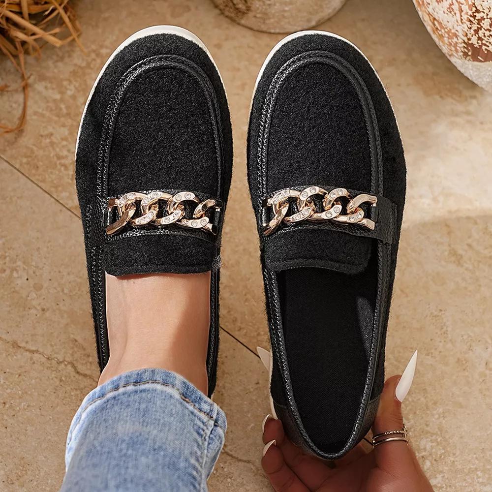 Round Toe Platform Slip-Ons, image 4