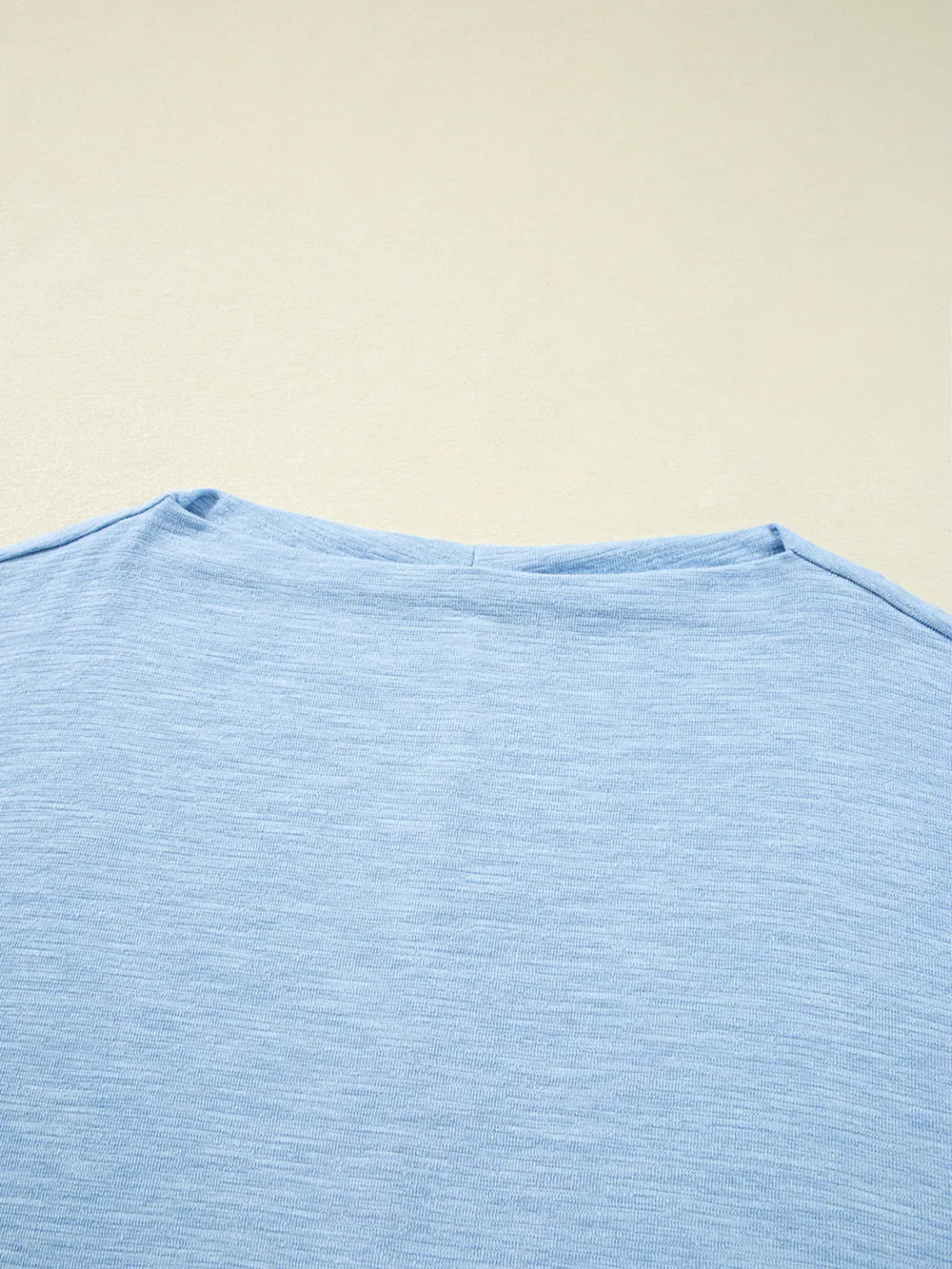 Solid Color Batwing Long Sleeve Top, image 2