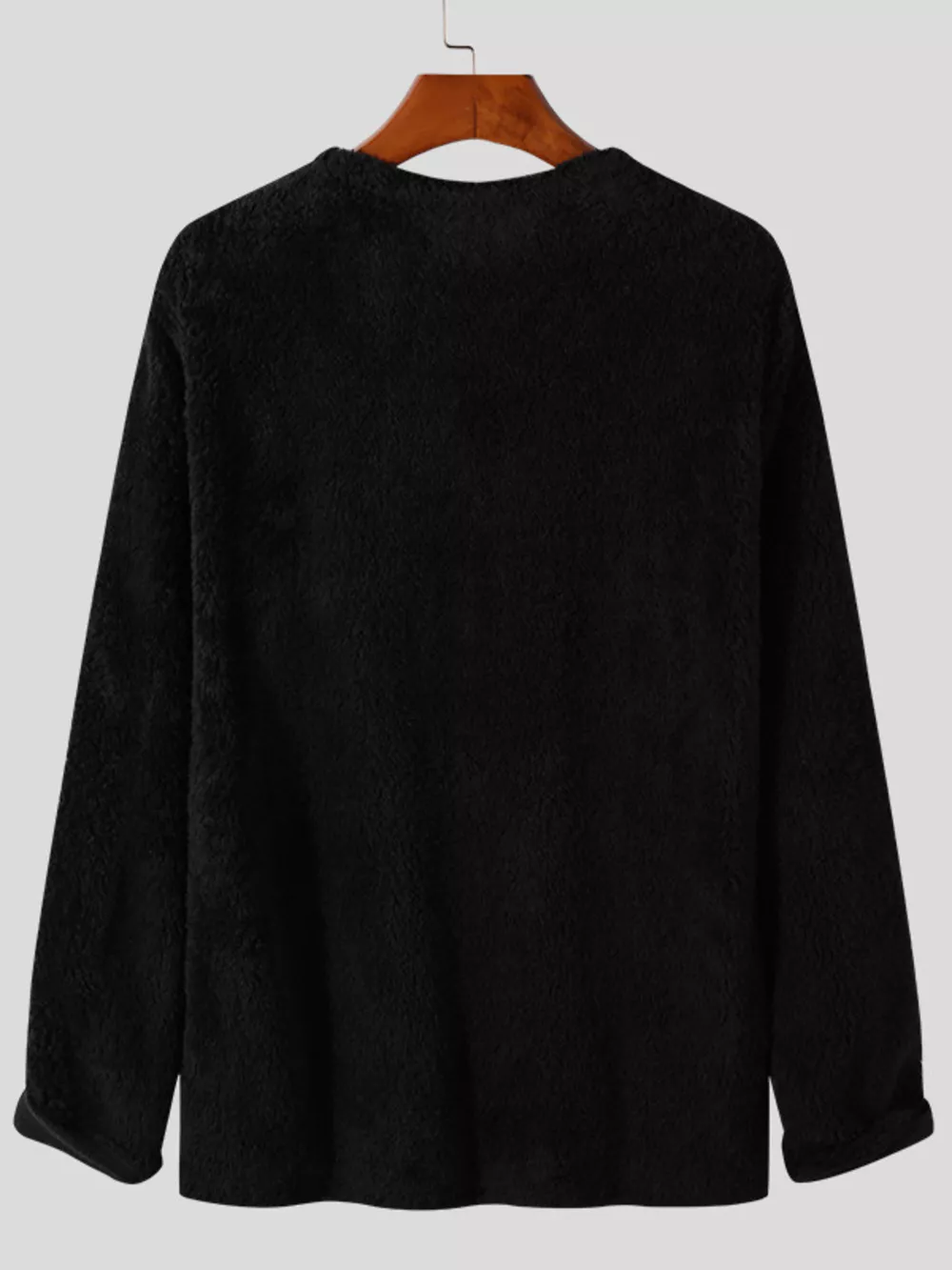 Men's Full Size Textured Long Sleeve Sweater Plus Size, image 2