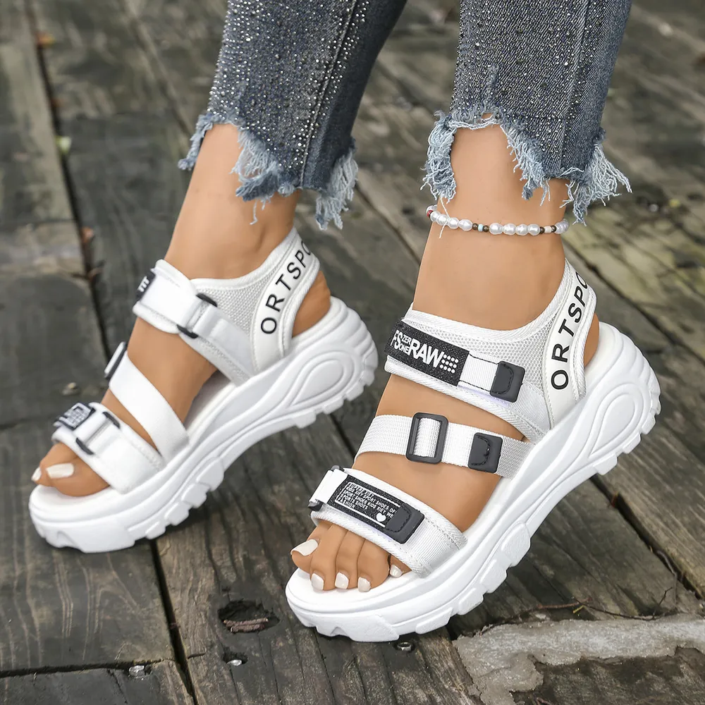 Open Toe Platform Wedge Sandals, image 5
