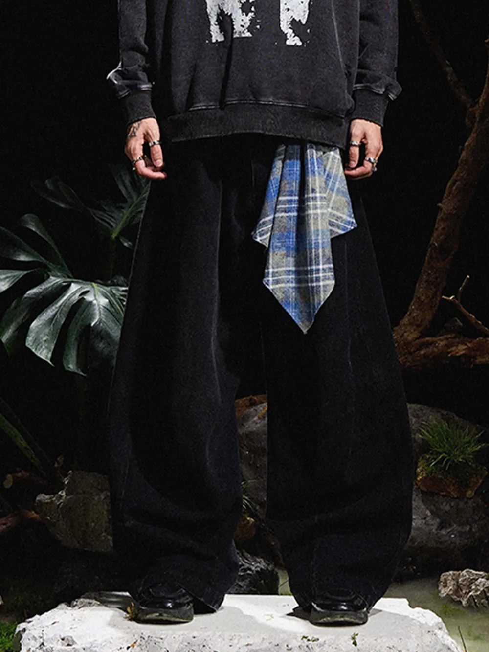 Men's Wide Leg Jeans, image 2