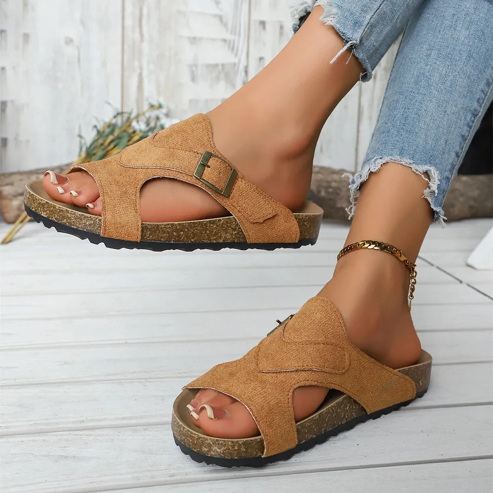 Open Toe Cutout Sandals