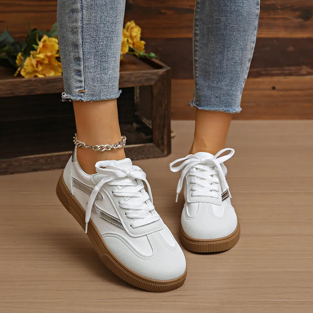 Round Toe Lace Up Sneakers, image 12