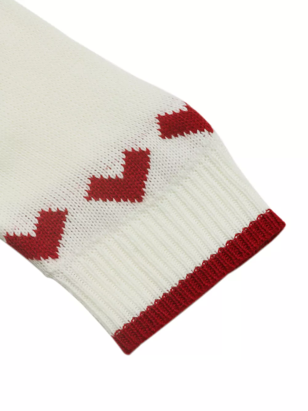 Heart Pattern Dropped Shoulder Sweater, image 10