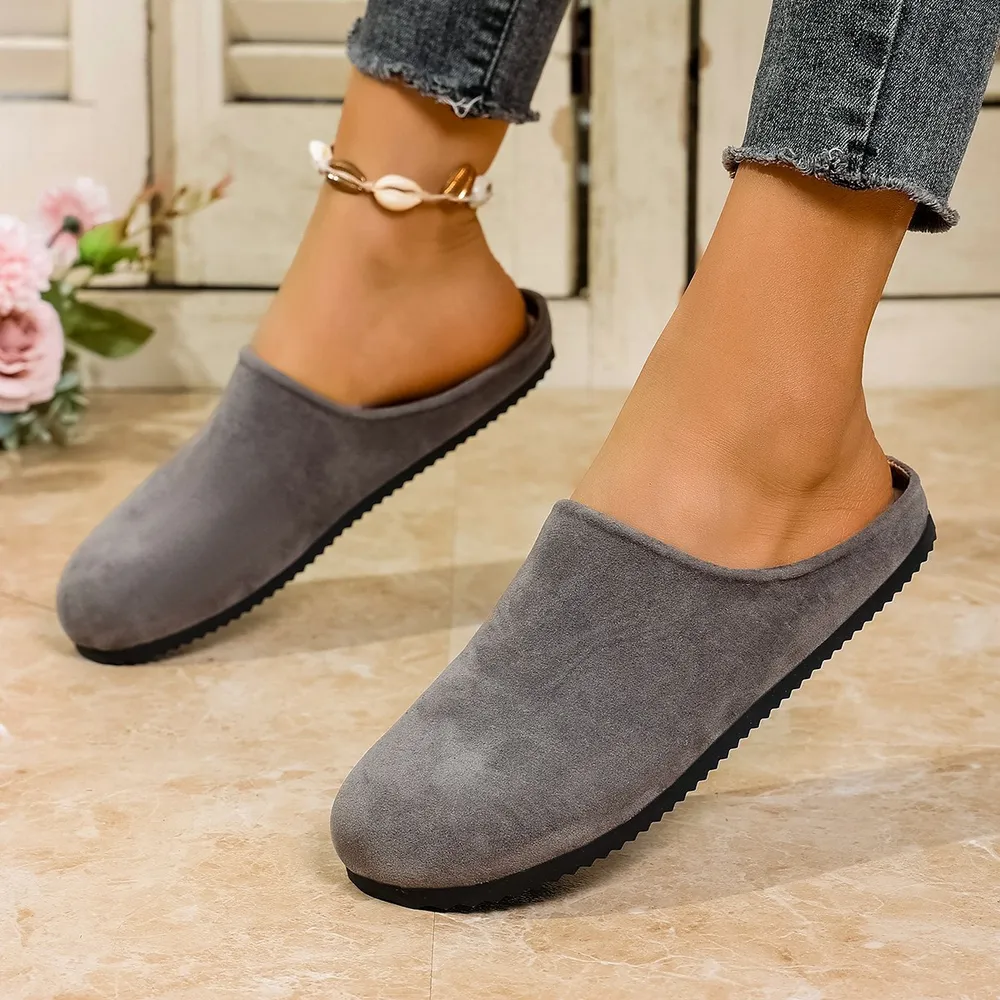 Round Toe Suede Slip-Ons, image 4
