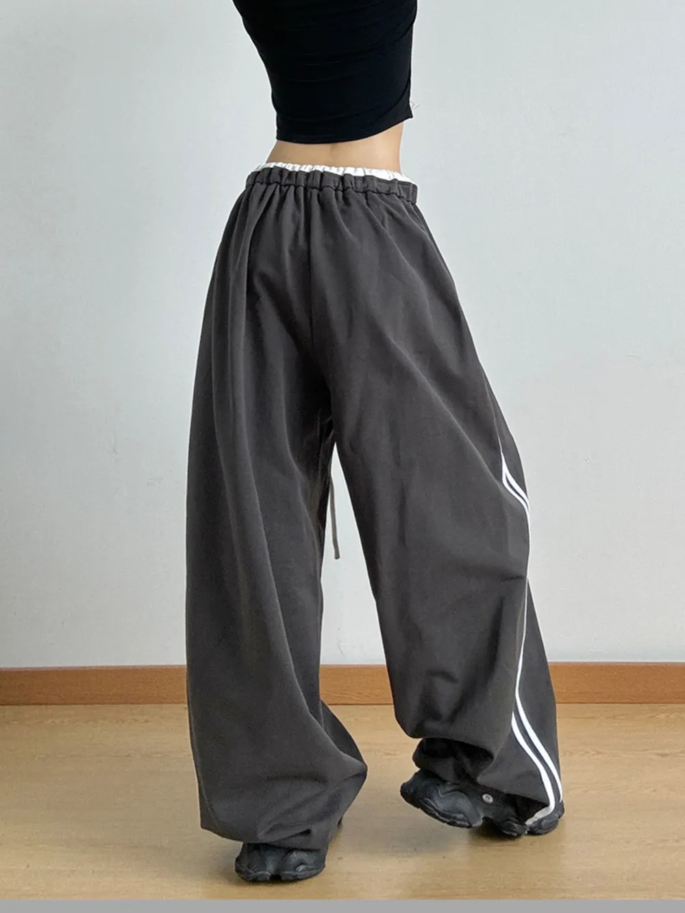 Wide Leg Drawstring Pants, image 6