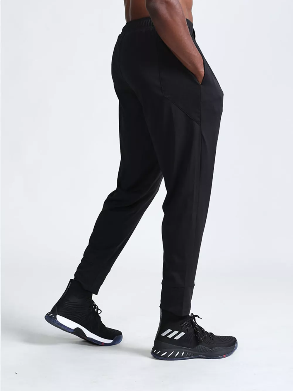 Men's Drawstring Joggers with Pockets, image 4