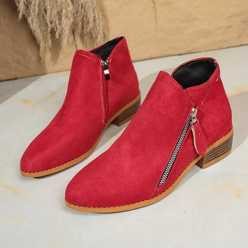 Point Toe Block Heels Boots, image 7