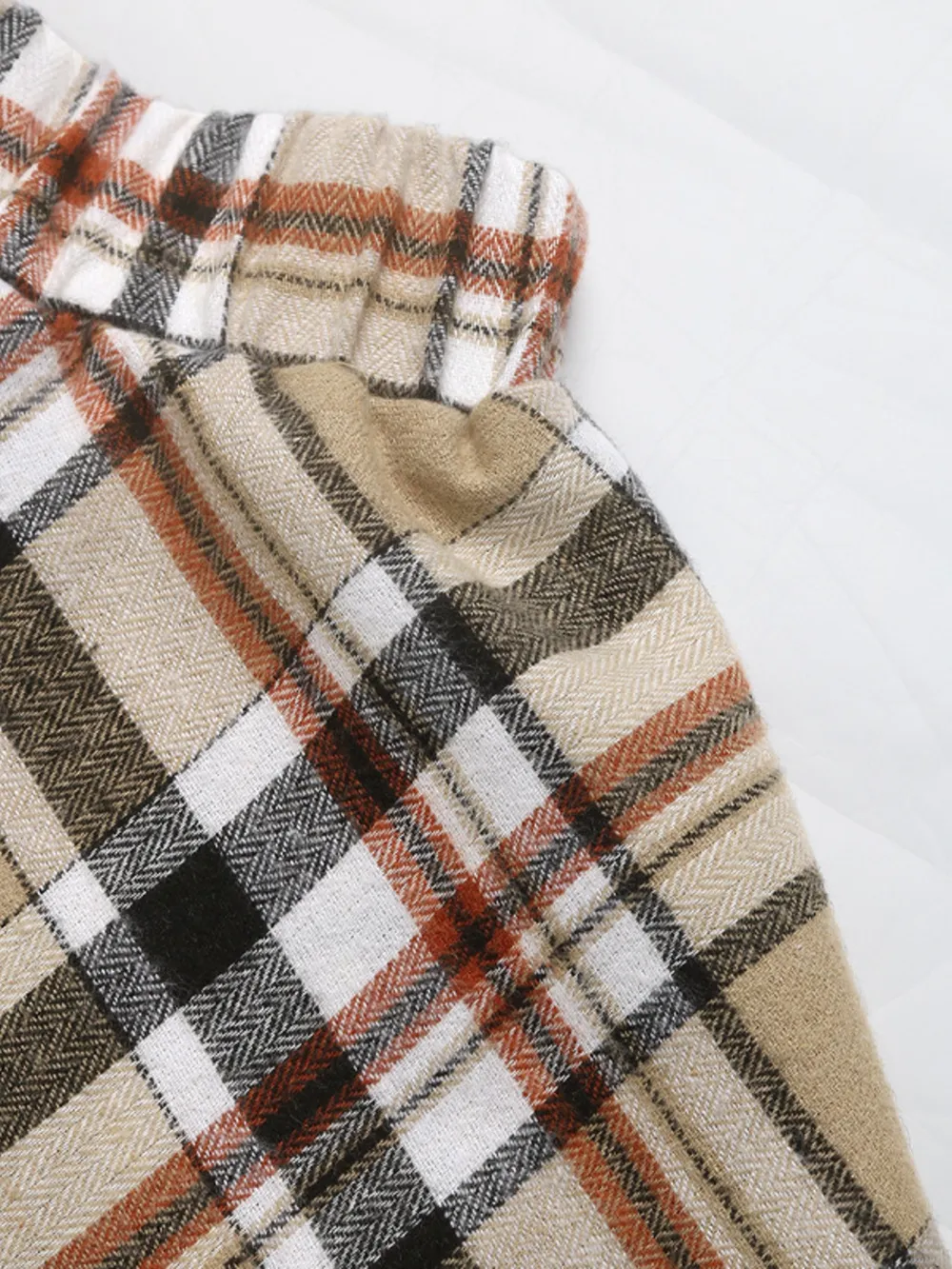 Plaid Button Up Shirt and Skirt Set, image 7