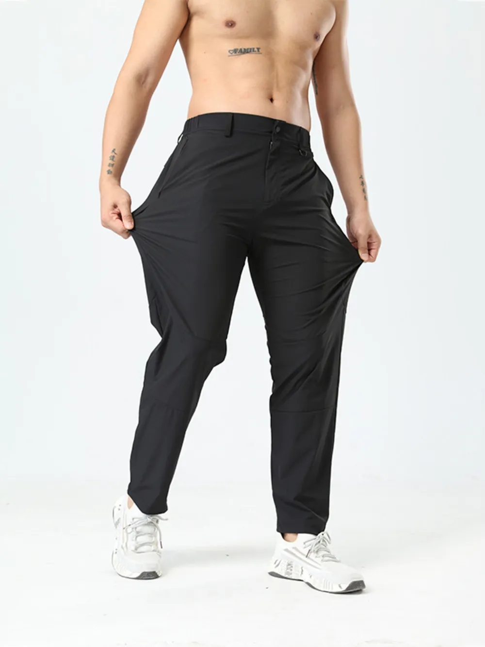 Men's Plus Size Causal Joggers with Pockets, image 2