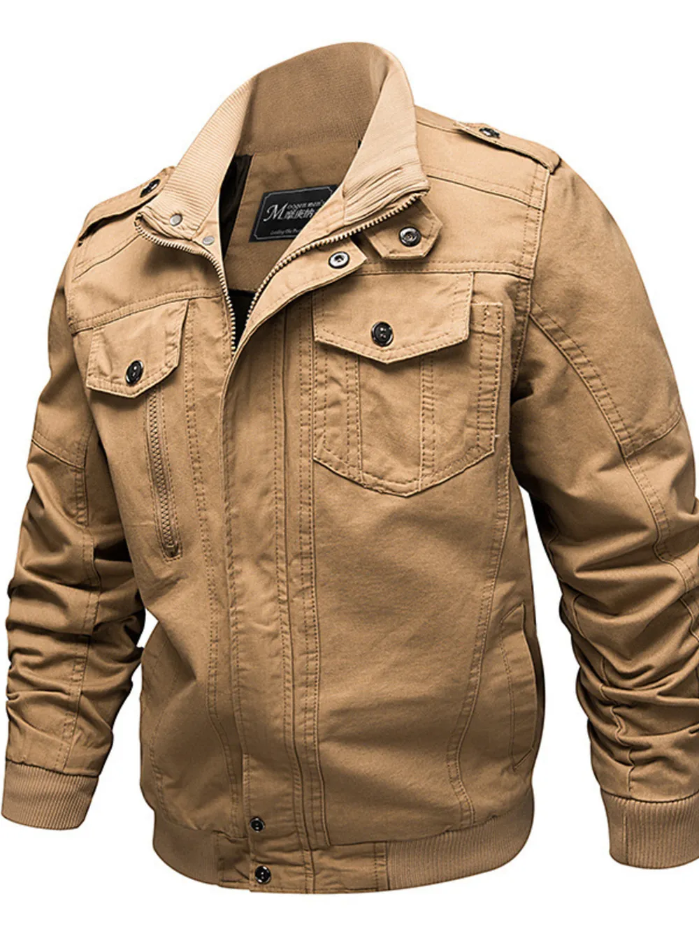 Men's Plus Size Casual Zip Up Lightweight Jacket, image 5