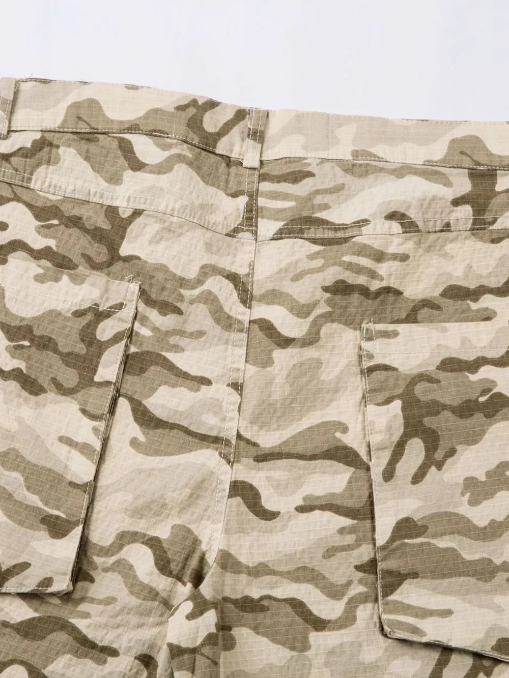 Men's Wide Leg Camo Print Cargo Pants, image 9