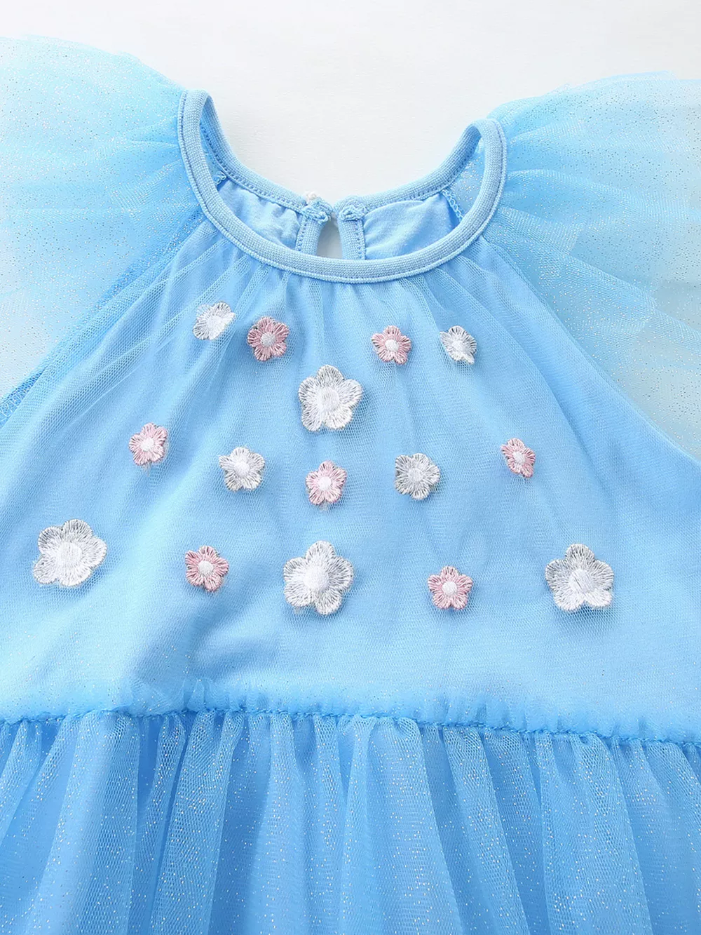 Children's Swan Embroidered Tulle Dress, image 3