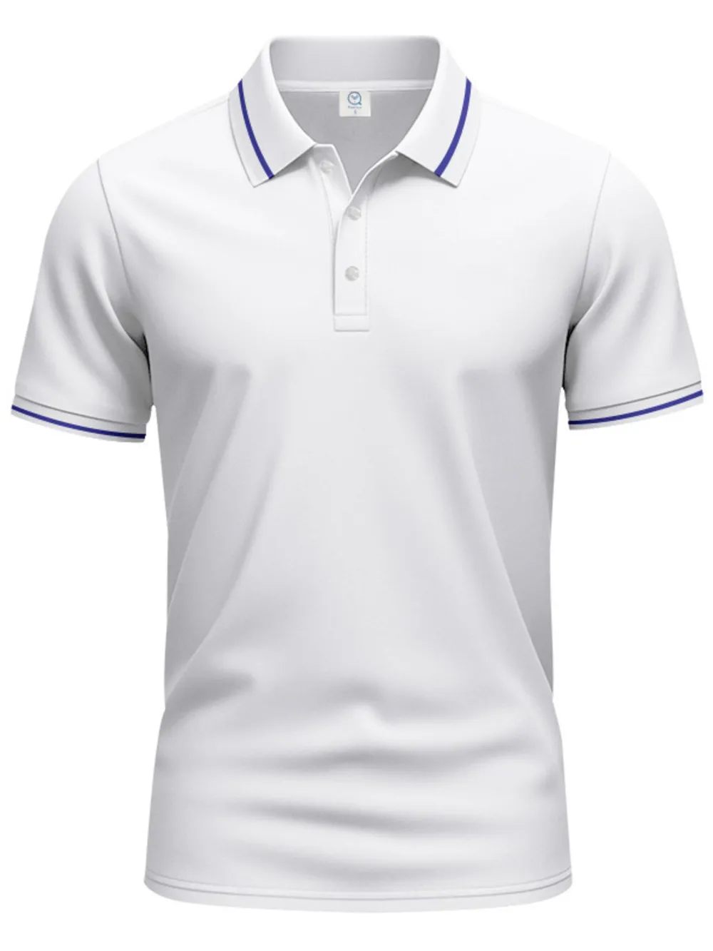 Men's Full Size Collared Neck Short Sleeve Polo Plus Size, image 2