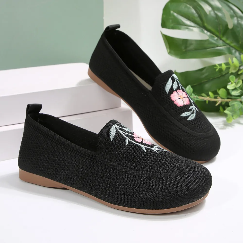 Embroidered Mesh Slip-Ons, image 3