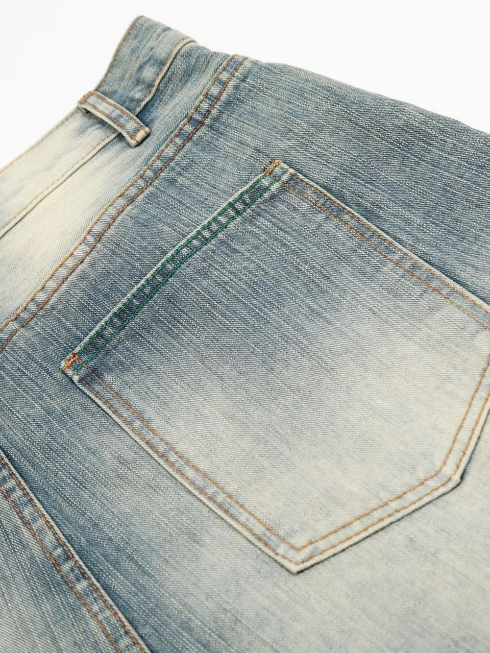 Men's Wash Wide-Leg Denim Shorts, image 9