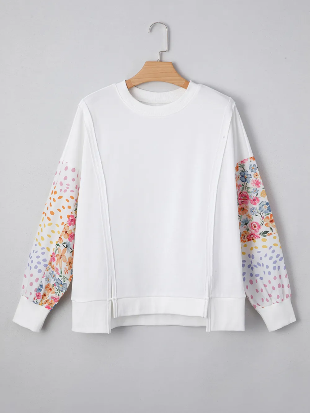 Floral Print Long Sleeve Sweatshirt, image 5