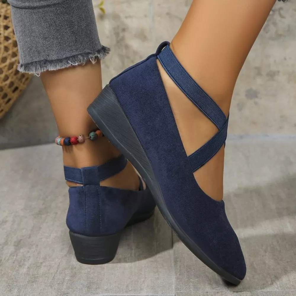 Round Toe Wedge Loafers, image 13