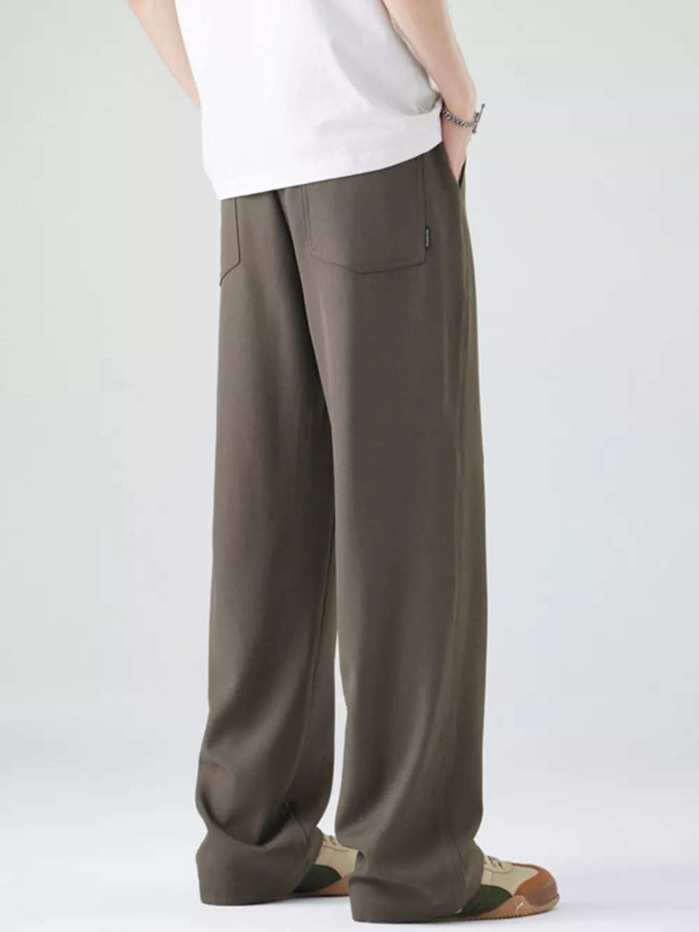 Men's Full Size Casual Loose Fit Drawstring Pants Plus Size, image 3