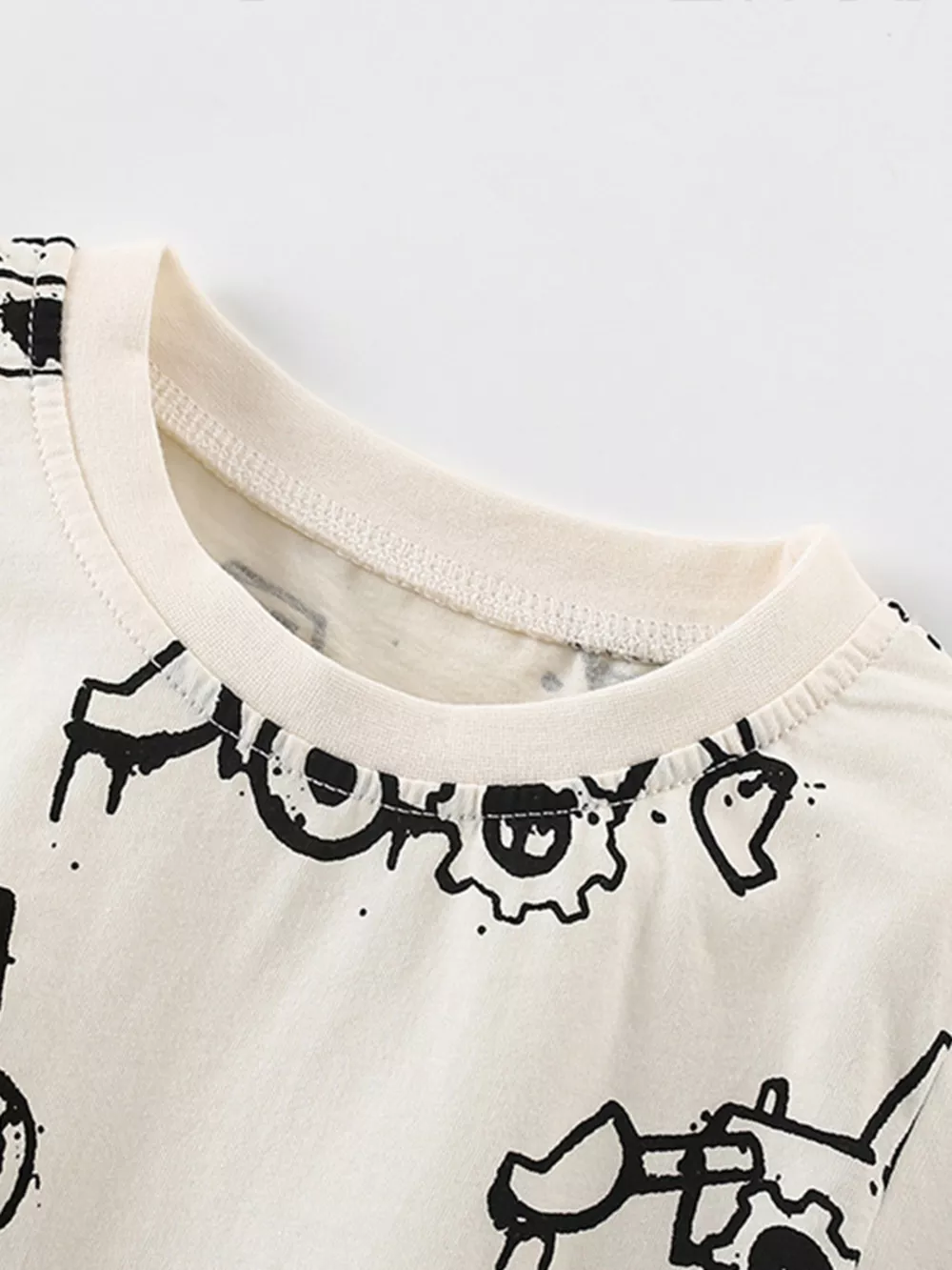 Children's Cartoon Excavator Print Short Sleeve T-Shirt, image 4