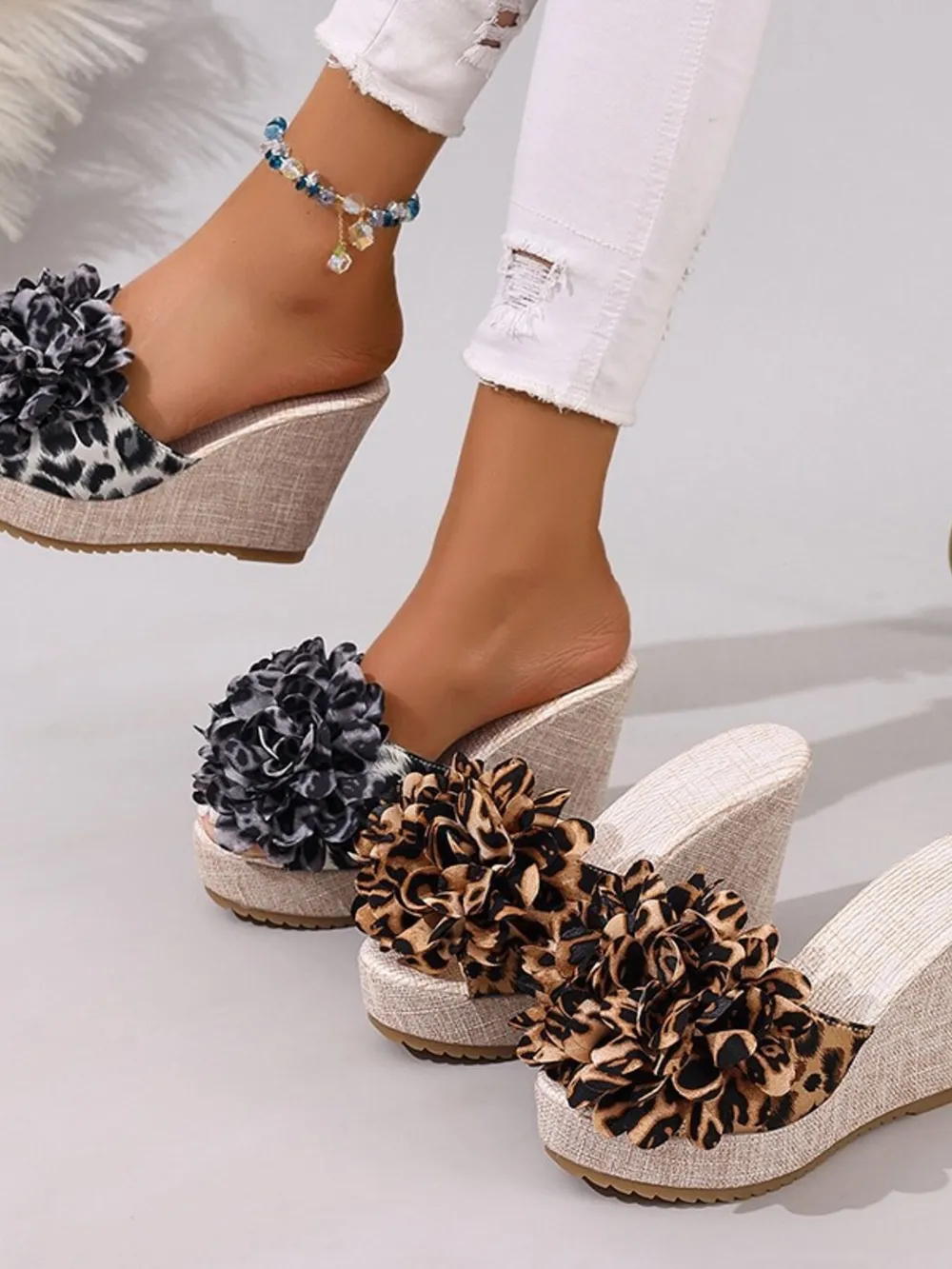 Open Toe Platform Wedge Sandals, image 2