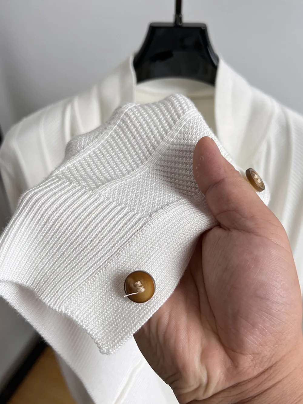 Men's Plus Size Button Down Knit Cardigan, image 3