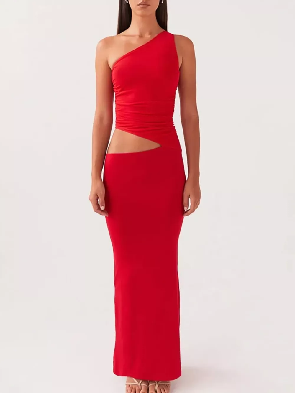 Full Size One-Shoulder Top and Maxi Skirt Set Plus Size, image 13