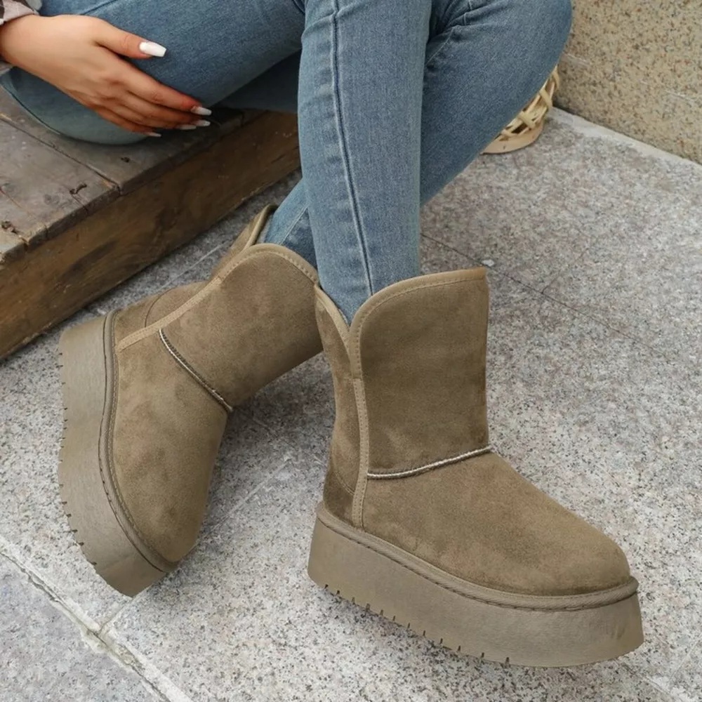 Round Toe Platform Boots, image 6